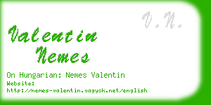 valentin nemes business card